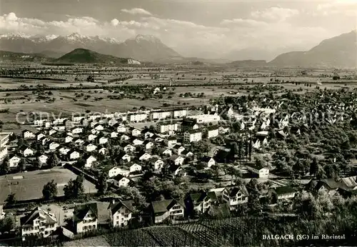 AK / Ansichtskarte Balgach Panorama Rheintal Balgach