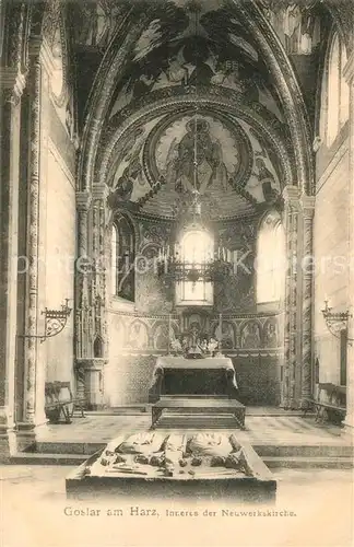 AK / Ansichtskarte Goslar Neuwerkskirche innen Goslar