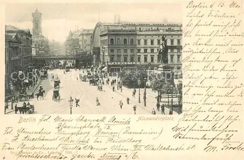 AK / Ansichtskarte Berlin Alexanderplatz Berlin