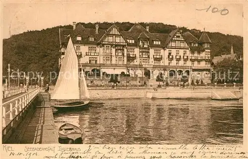 AK / Ansichtskarte Kiel Seebadeanstalt Logierhaus Kiel