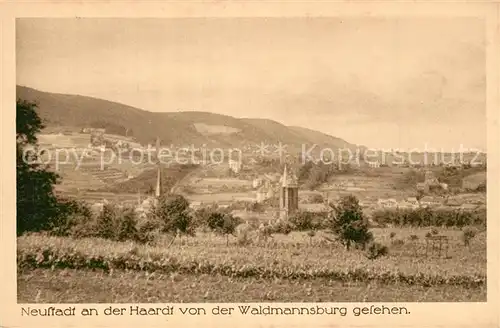 AK / Ansichtskarte Neustadt_Haardt Blick von der Waldmannsburg Neustadt_Haardt
