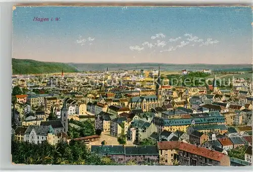 AK / Ansichtskarte Hagen_Westfalen Vogelschau Hagen_Westfalen