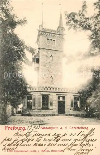 AK / Ansichtskarte Freiburg_Breisgau Hildaturm Lorettoberg Freiburg Breisgau