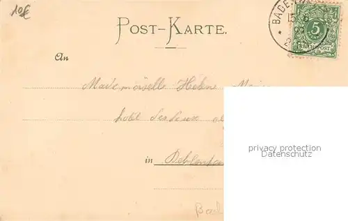 AK / Ansichtskarte Badenweiler Partie im Kurpark Promenade Kurort im Schwarzwald Badenweiler