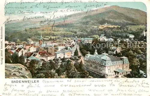 AK / Ansichtskarte Badenweiler Stadtpanorama Kurort im Schwarzwald Badenweiler