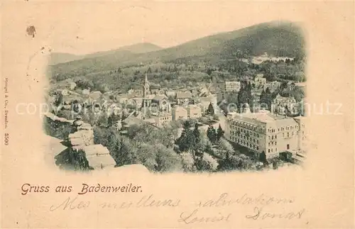 AK / Ansichtskarte Badenweiler Stadtpanorama Kurort im Schwarzwald Badenweiler