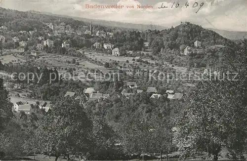 AK / Ansichtskarte Badenweiler Panorama Blick von Norden Badenweiler