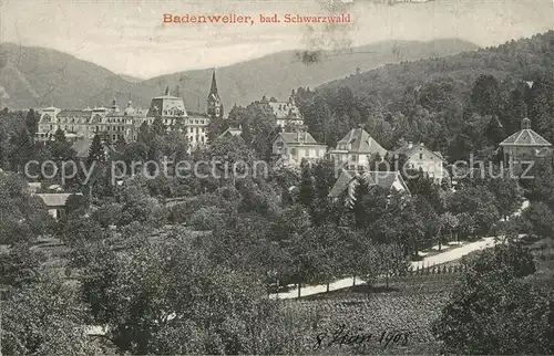 AK / Ansichtskarte Badenweiler Teilansicht Kurort im Schwarzwald Badenweiler