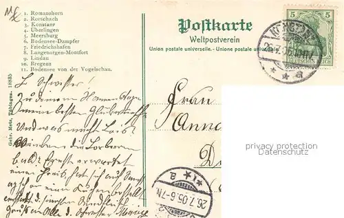 AK / Ansichtskarte Bodensee_Region aus der Vogelperspektive Sehenswuerdigkeiten der Region Bodensee Region