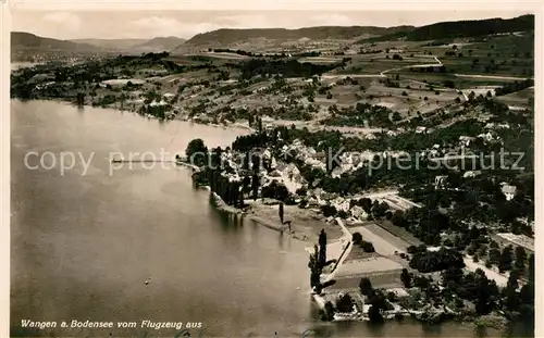 AK / Ansichtskarte Wangen_Bodensee Fliegeraufnahme Wangen Bodensee