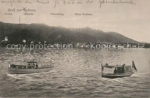 AK / Ansichtskarte Bodman_Bodensee Ansicht vom See aus Boote Bodman Bodensee