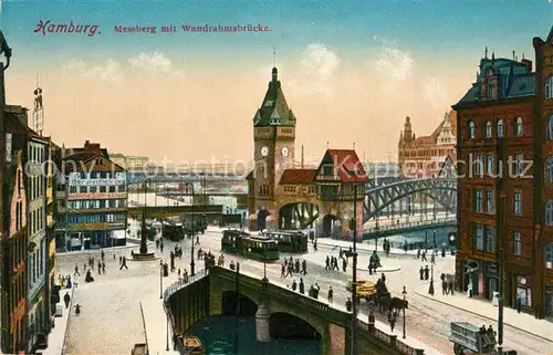 AK / Ansichtskarte Hamburg Messberg Wandrahmsbruecke Hamburg