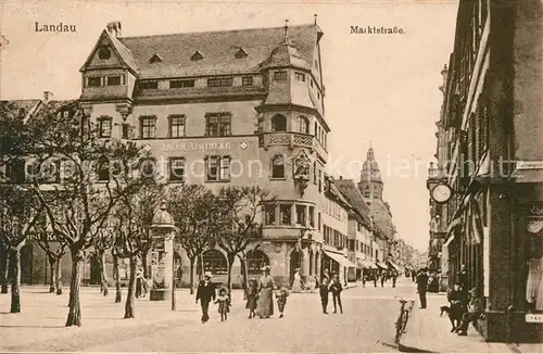 AK / Ansichtskarte Landau_Pfalz Marktstrasse Landau Pfalz
