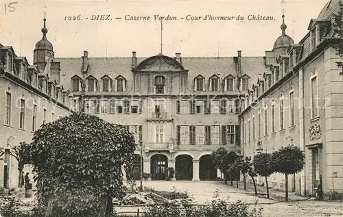 AK / Ansichtskarte Diez_Lahn Caserne Verdun Cour d honneur du Chateau Diez_Lahn