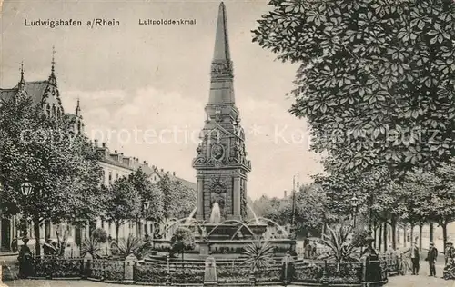 AK / Ansichtskarte Ludwigshafen_Rhein Luitpolddenkmal Ludwigshafen Rhein