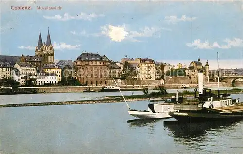 AK / Ansichtskarte Coblenz_Koblenz Stadtpanorama Mosel  Coblenz_Koblenz