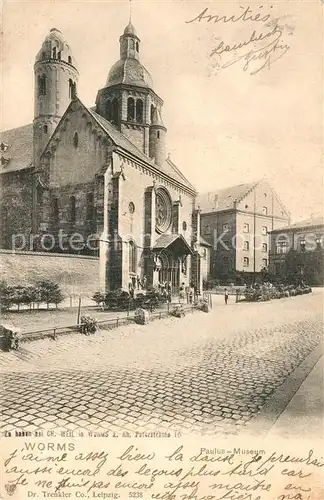 AK / Ansichtskarte Worms_Rhein Paulus Museum Worms Rhein