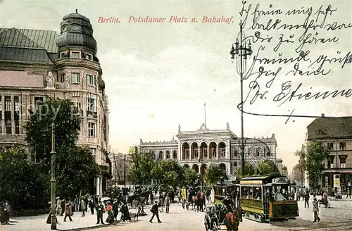 AK / Ansichtskarte Berlin Potsdamer Platz Bahnhof Berlin