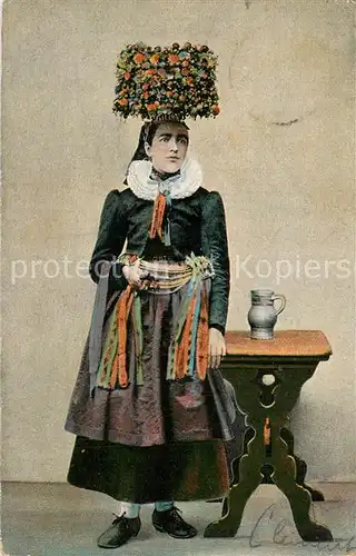 AK / Ansichtskarte St_Georgen_Breisgau Hochzeitstracht  St_Georgen_Breisgau