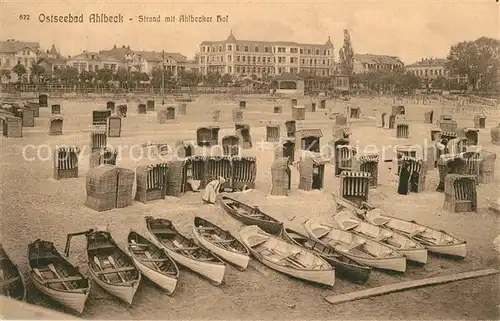 AK / Ansichtskarte Ahlbeck_Ostseebad Strand Ahlbecker Hof Ahlbeck_Ostseebad