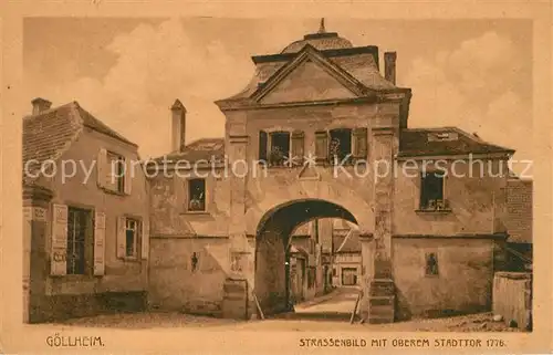 AK / Ansichtskarte Goellheim Oberes Stadttor 1778 Goellheim