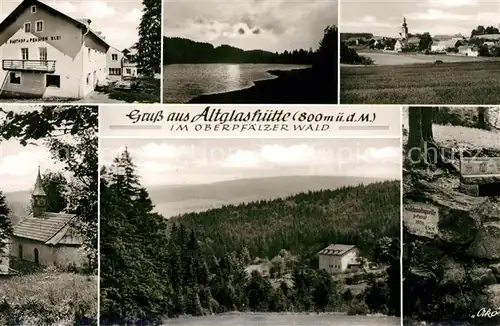 AK / Ansichtskarte Altglashuette_Oberpfalz Gasthof Pension Blei Panoramen Altglashuette_Oberpfalz