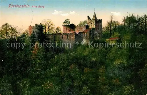 AK / Ansichtskarte Fuerstenstein_Schlesien Alte Burg Fuerstenstein_Schlesien