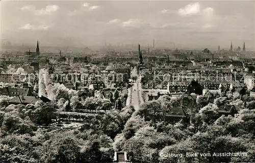 AK / Ansichtskarte Duisburg_Ruhr Blick vom Aussichtsturm Duisburg Ruhr