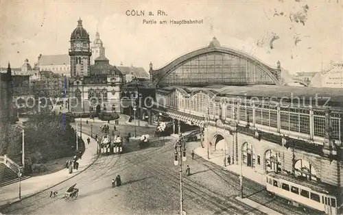 AK / Ansichtskarte Coeln_Rhein Hauptbahnhof Coeln_Rhein