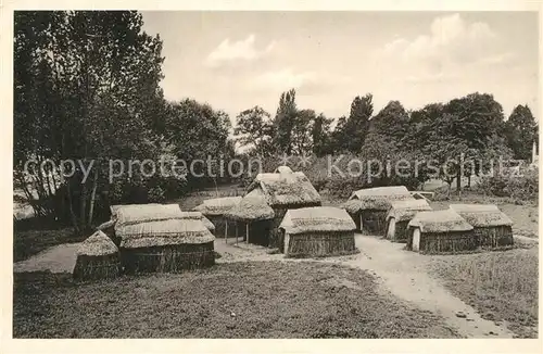 AK / Ansichtskarte Mettnau_Radolfzell_Bodensee Freilichtmuseum Siedlung der Mittleren Steinzeit Mettnau_Radolfzell