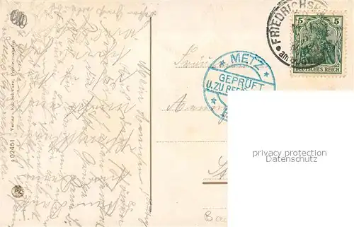 AK / Ansichtskarte Friedrichshafen_Bodensee Neue Uferstrasse Stempel geprueft Friedrichshafen Bodensee