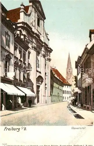 AK / Ansichtskarte Freiburg_Breisgau Universitaet Blick zum Muenster Freiburg Breisgau