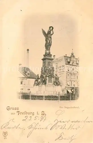 AK / Ansichtskarte Freiburg_Breisgau Siegesdenkmal Freiburg Breisgau