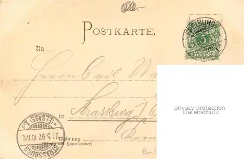 AK / Ansichtskarte Freiburg_Breisgau Siegesdenkmal Freiburg Breisgau