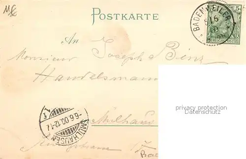 AK / Ansichtskarte Badenweiler Stadtpanorama Kurort im Schwarzwald Badenweiler