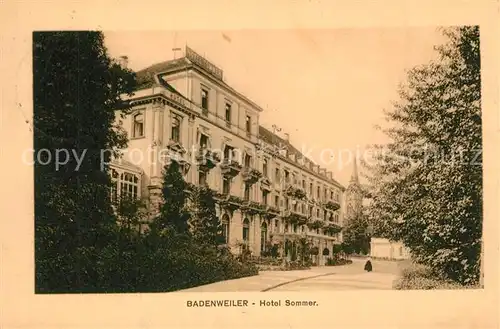 AK / Ansichtskarte Badenweiler Hotel Sommer Badenweiler