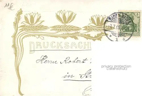 AK / Ansichtskarte Baden Baden Stadtpanorama Blick vom Friesenberg Baden Baden