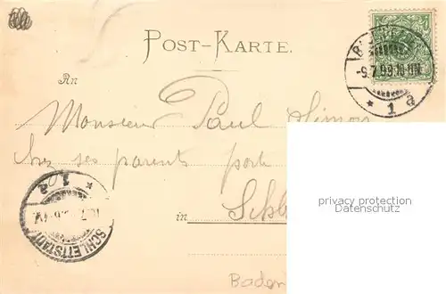 AK / Ansichtskarte Baden Baden Der Waldsee bei Mondschein Baden Baden