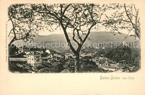 AK / Ansichtskarte Baden Baden Panorama Blick vom Echo Baden Baden