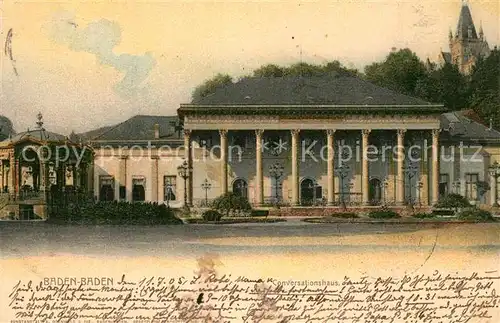 AK / Ansichtskarte Baden Baden Konversationshaus Baden Baden