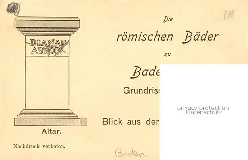 AK / Ansichtskarte Badenweiler Grundriss Roemische Baeder Blick aus der Vogelperspektive Badenweiler