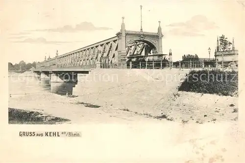 AK / Ansichtskarte Kehl_Rhein Neue Rheinbruecke Kehl_Rhein