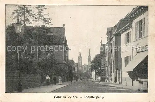 AK / Ansichtskarte Lahr_Baden Schillerstrasse Stempel geprueft Lahr_Baden