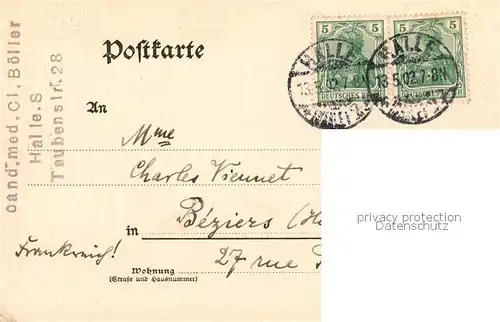 AK / Ansichtskarte Halle_Saale Kaiser Wilhelm Denkmal Halle_Saale