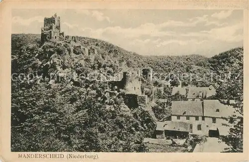 AK / Ansichtskarte Manderscheid_Eifel Niederburg Manderscheid Eifel
