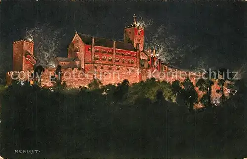 AK / Ansichtskarte Eisenach_Thueringen Wartburg Kuenstler Nernst Eisenach Thueringen