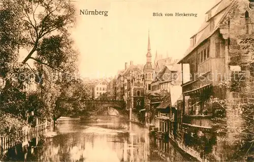 AK / Ansichtskarte Nuernberg Blick vom Henkersteg Nuernberg