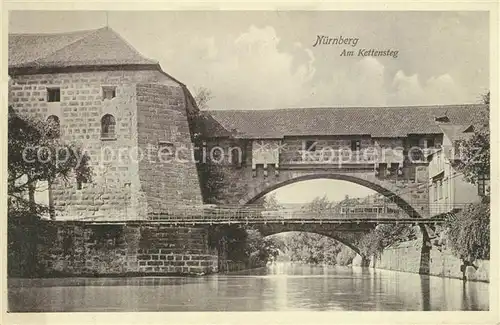 AK / Ansichtskarte Nuernberg Kettensteg Nuernberg