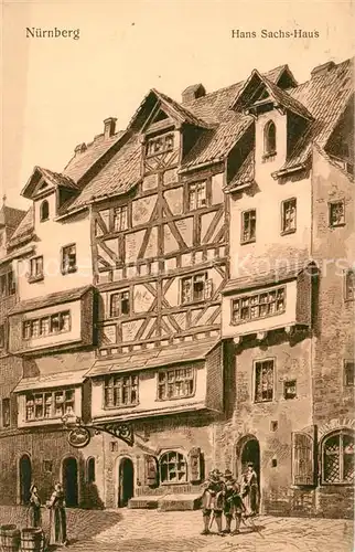 AK / Ansichtskarte Nuernberg Hans Sachs Haus Nuernberg
