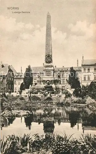 AK / Ansichtskarte Worms_Rhein Ludwigs Denkmal Worms Rhein